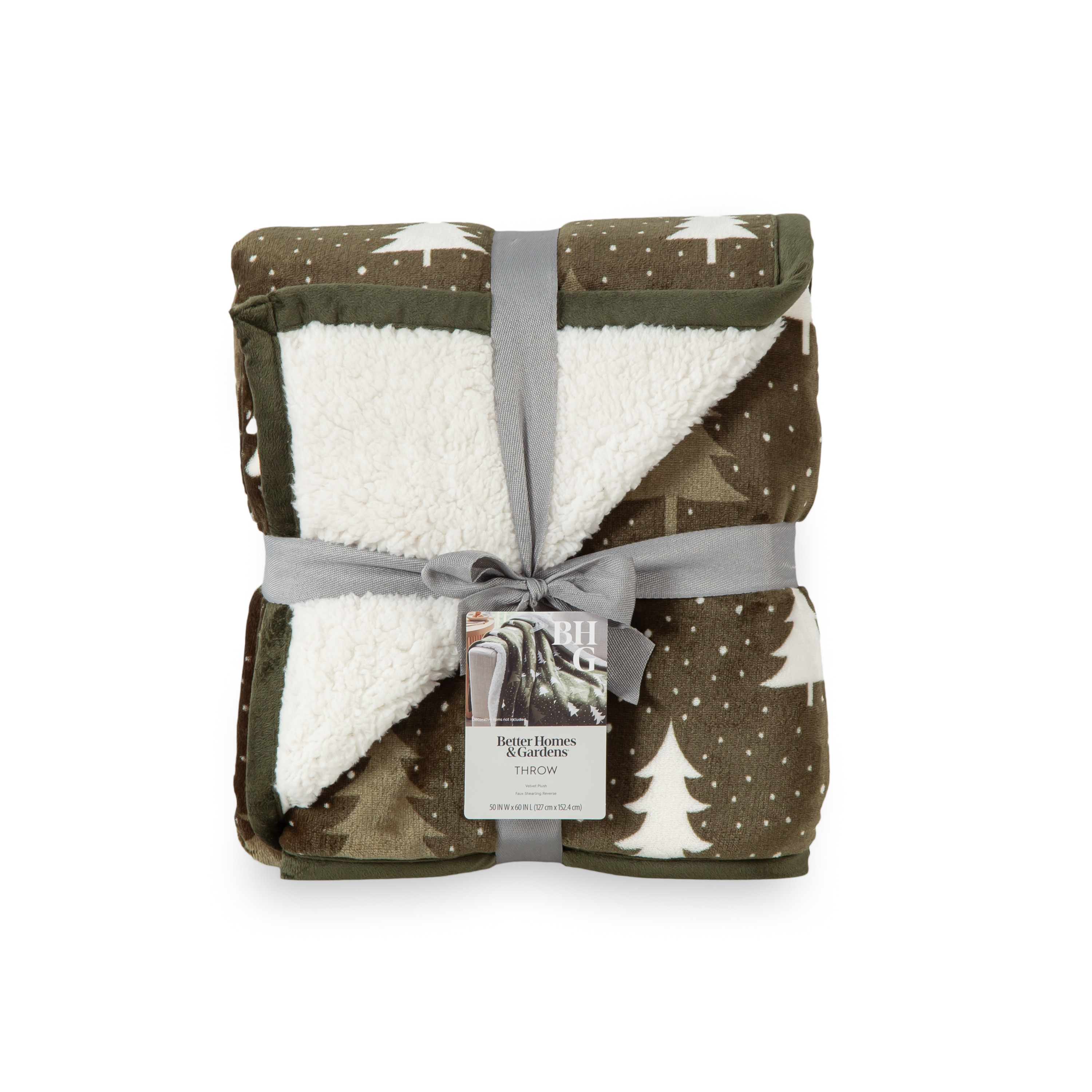 Better Homes & Gardens  Printed VelvetLoftTM Reverse  Faux Shearling Adult Throw, 50”  x 60”,... | Walmart (US)