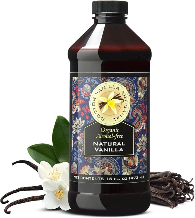 Organic Vanilla Alcohol\u2011Free Flavor, 16 fl oz - Madagascar Bourbon vanilla, 100% natural, su... | Amazon (US)