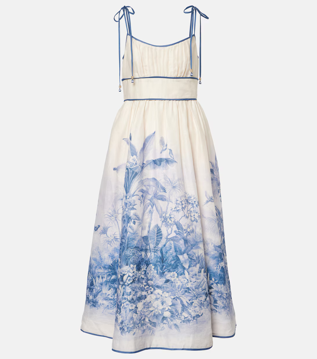 Wylie printed linen midi dress | Mytheresa (US/CA)