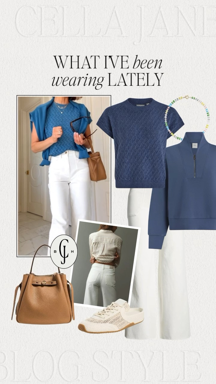 Casual white denim outfit