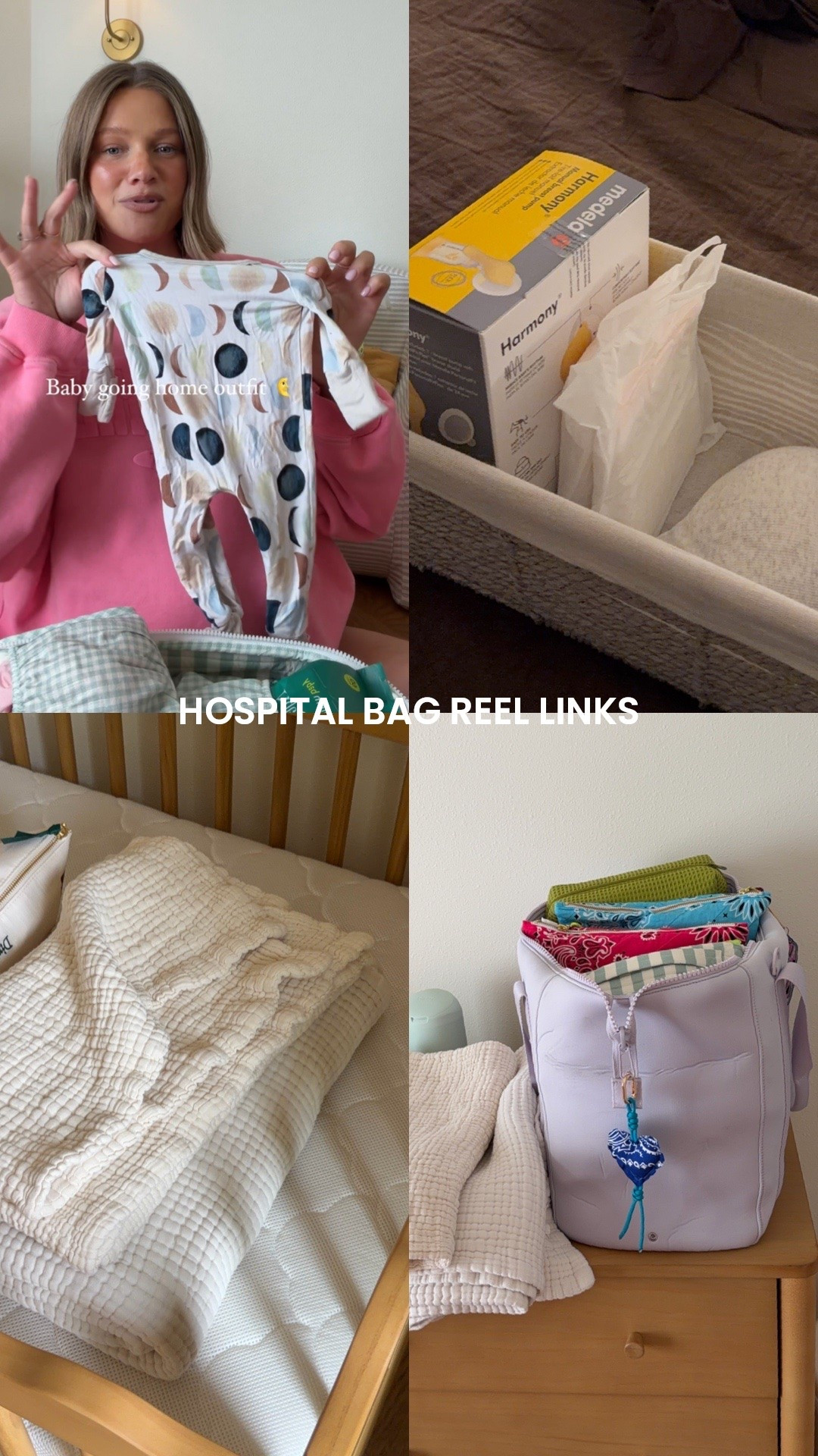 Dagne Dover bag (large)
Going home outfit
Eye masks
Nursing bra
Wire free bra
Postpartum faves
Onesies (one for boy and girl)
Flip flops 

#hospitalbag #babygirl #babyboy #bresheppard #dagnedover #pregnant #baby

#LTKmomlife