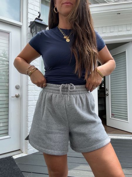 WEEKEND OUTFIT!! 

I’ve had these shorts and tees for years and always have to grab the new colors 

Spring outfit 
Lounge 
Home 

#LTKstyletip #LTKfindsunder100 #LTKSeasonal