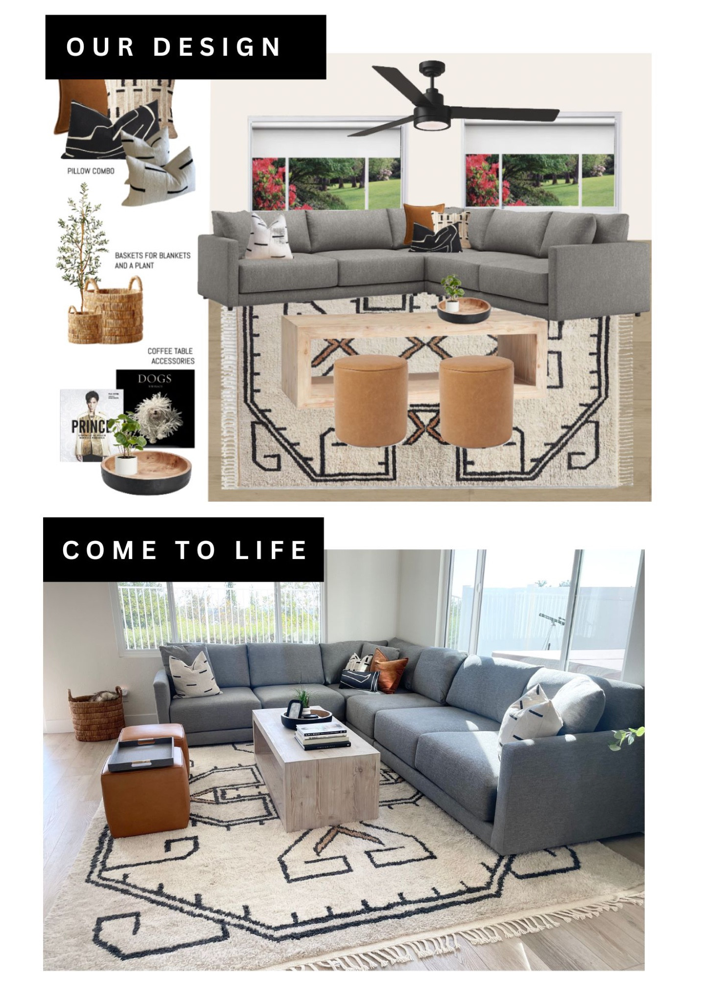 This is the family room design for my client in Foothill Ranch, Ca. 🙌🏻 

She is pulling everything together using my online interior design services. 

With my online interior design services, I design, you implement, and together we create a cohesive design plan tailored to your style! 

Click the “Schedule A Call” link in bio and book a FREE call to start getting your home design questions answered. 🏡

#livingroom #furniture #sectional 

#LTKhome