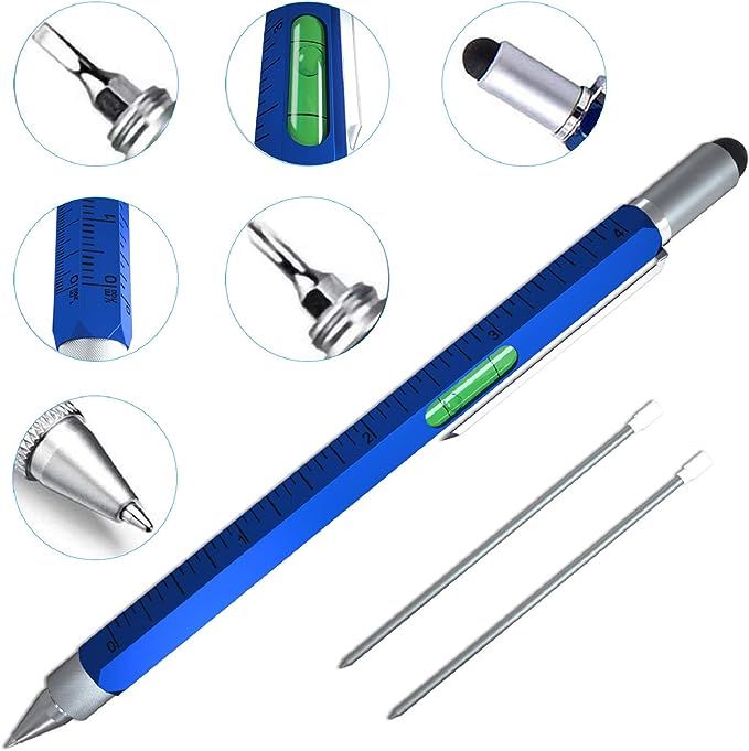 Cool Pen Gifts for Men, Cutier 6-in-1 Multi Tool Tech Pen Gadgets Tools for Men , Personalized Gi... | Amazon (US)