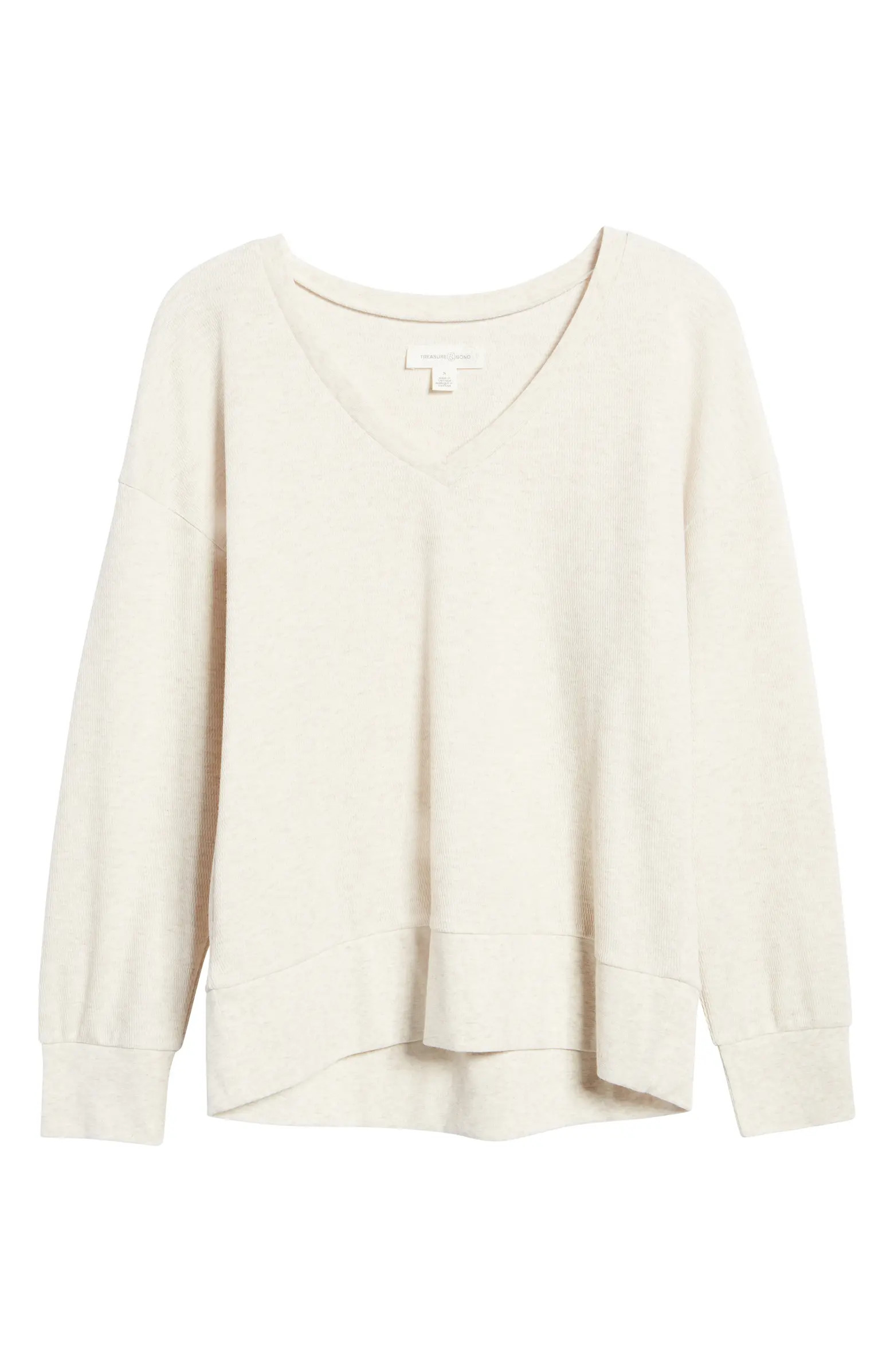 Treasure & Bond Oversize Thermal Long Sleeve Top | Nordstrom | Nordstrom