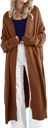 Danedvi Womens Long Cardigan Sweaters 2025 Fall Chunky Knit Oversized Slouchy Open Front Warm Coa... | Amazon (US)