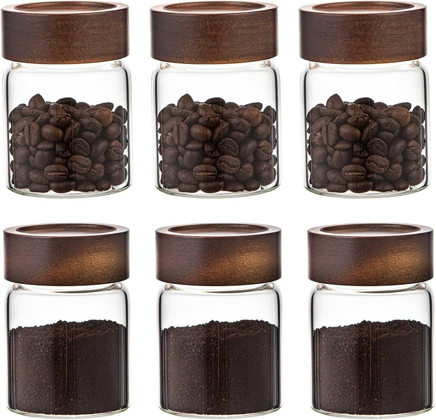 Patoper Glass Spice jars Glass Jars with Screw Lid 5 oz, Food Storage Canister for Pantry Sugar T... | Amazon (CA)