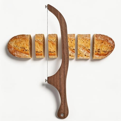 Bow Bread Knife for Homemade Sourdough with Acacia Wood Handle | Bread Slicer for Homemade Bread,... | Amazon (US)