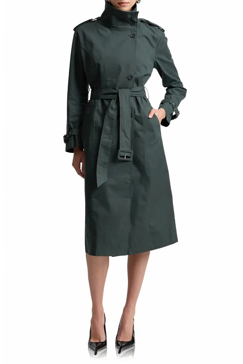 Belted Cotton Blend Trench Coat (Women) | Nordstrom | Nordstrom