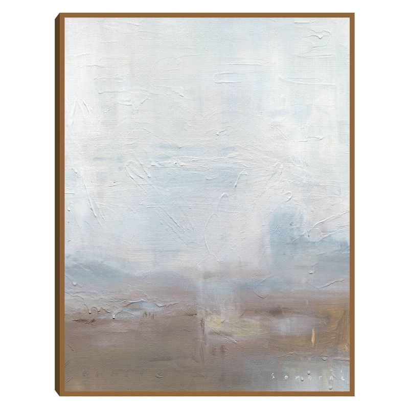 46" x 35" Calming Abstract by Sam Ornellas Living Framed Wall Canvas - Scott Living | Target