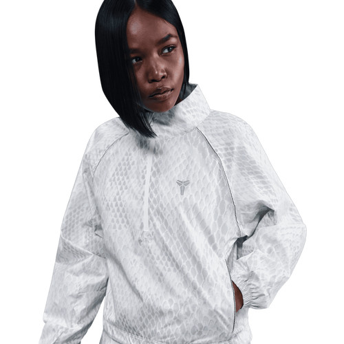 Nike Womens Nike Kobe Light Weight Woven Jacket - Womens Reflective Silver/White Size S | Foot Locker (US)