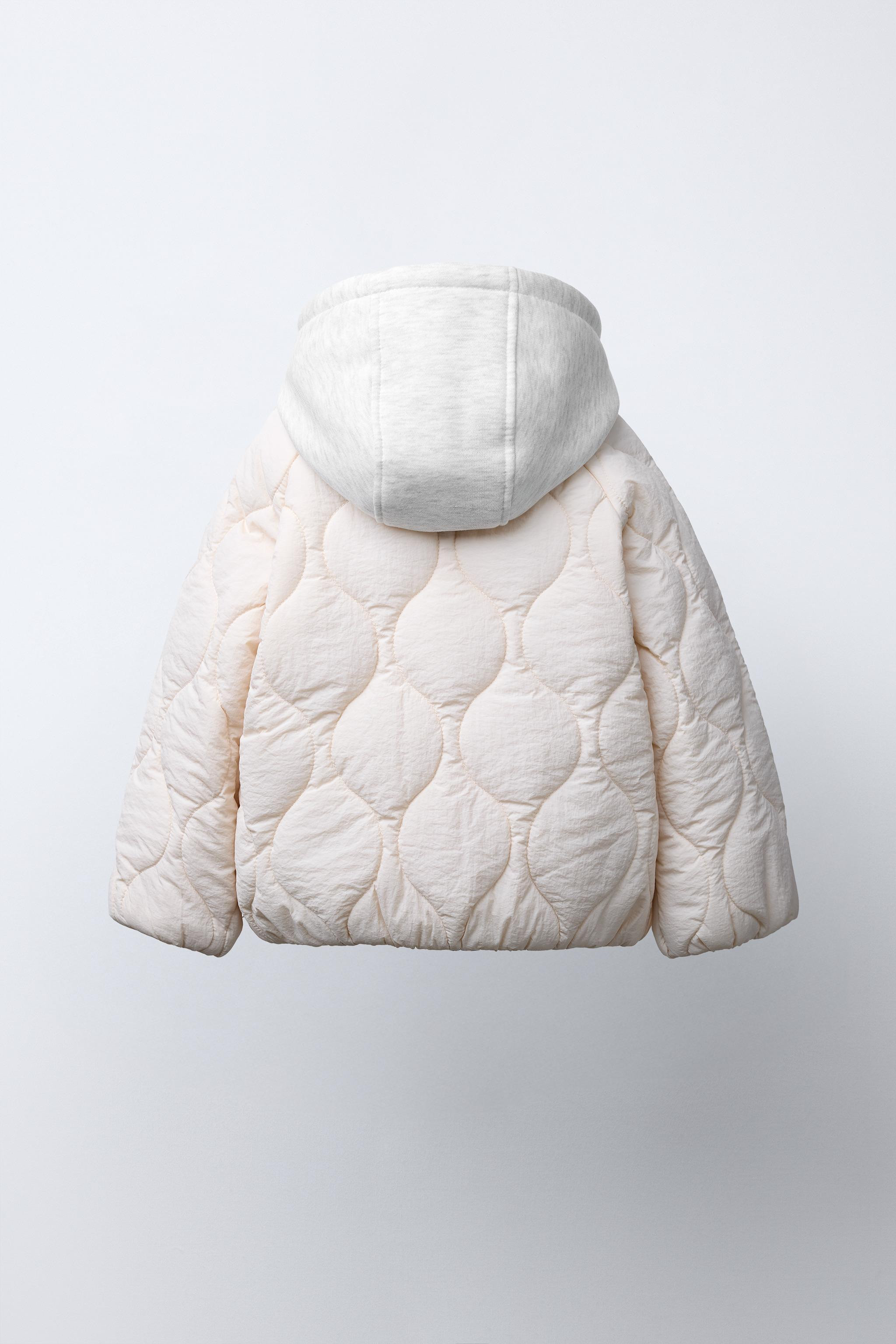 EMBROIDERED BEAR HOODED PUFFER JACKET | Zara UK