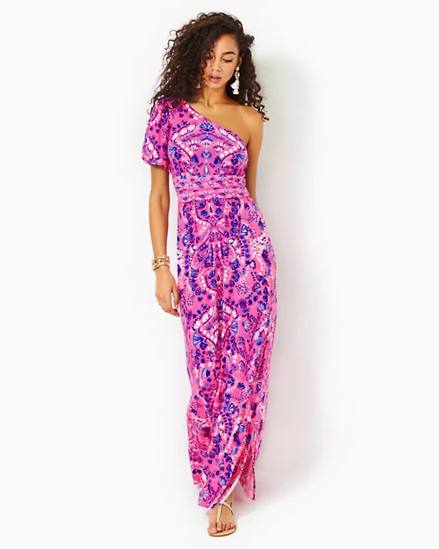 Solana One-Shoulder Maxi Dress | Lilly Pulitzer