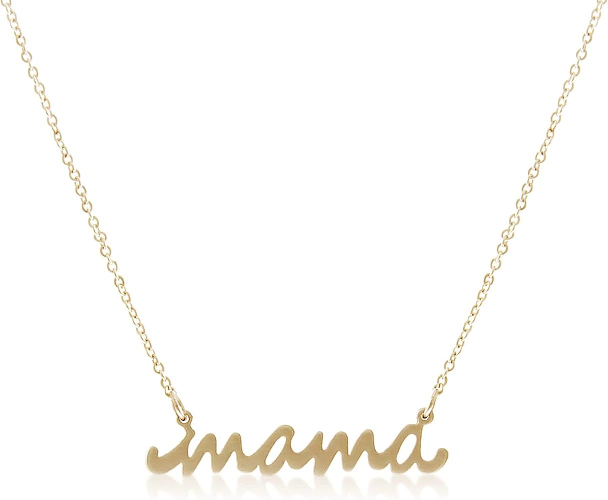 NTLX Mama Necklace – Mama Necklace for Women for Mom - Simple Delicate Cute – Great Gift - Beautiful | Amazon (US)