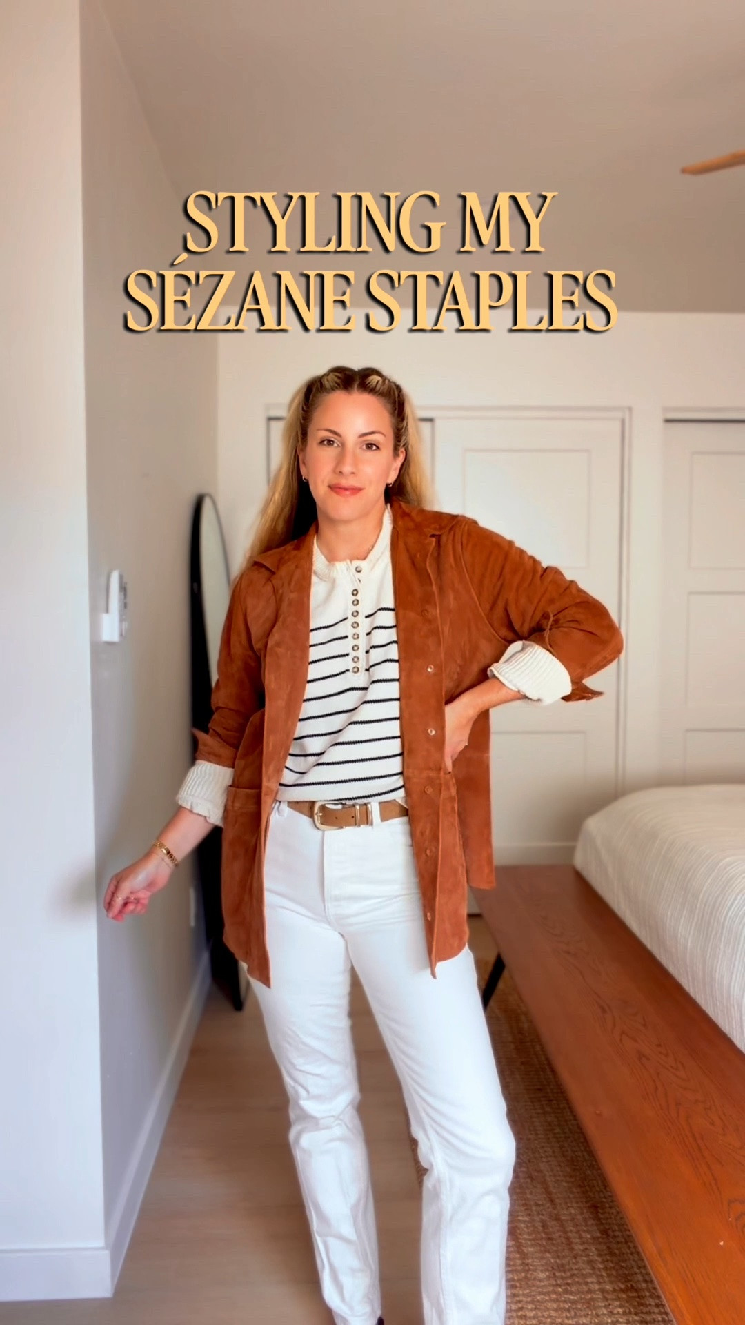 If I could only recommend a few Sézane pieces to start a capsule wardrobe, these would be at the top of my list. 🤍

The Léotine Top, Brut Sexy Jeans, and Will Suede Jacket have become some of my most-worn pieces because they’re timeless, versatile, and so easy to style together or with the rest of my wardrobe.

These are the kinds of investment pieces that make getting dressed feel effortless, whether I’m heading to work, meeting friends, or traveling.

Everything is linked below, including sizing and accessories. ✨

#LTKootd #LTKgrwm #LTKSeasonal