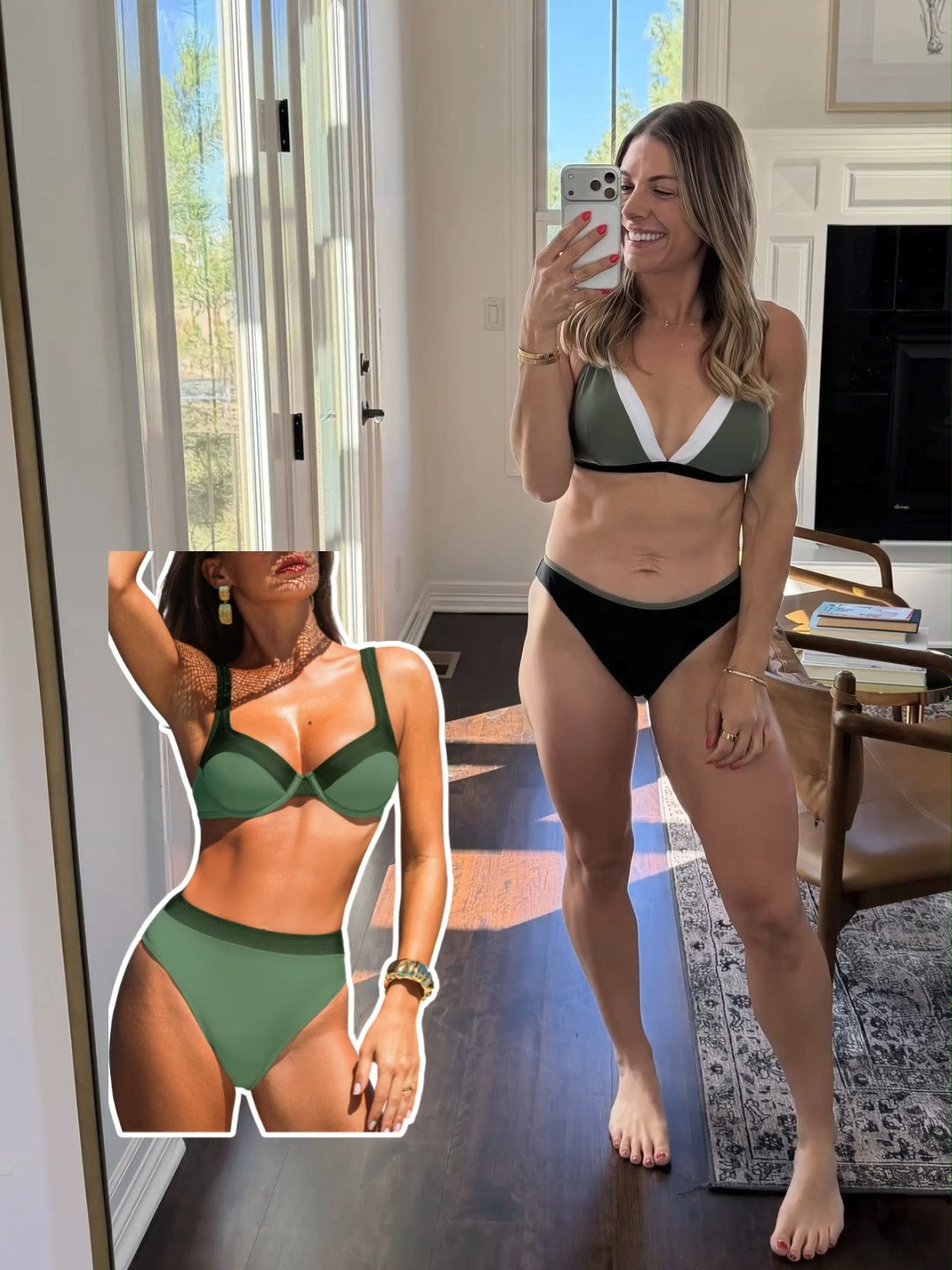 Simple girl summer shines in the Cupshe Olive Colorblock Bikini Bralette & Standard Bottoms Set. Clean lines, cool vibes, use code Nicki15 for 15% OFF $65+ ☀️🌿🌊
#cupshebikini #olivebikini #colorblockbikini #bralettebikini #swimwearstyle #summerfashion #beachwear #vacationlook #pooldayvibes #resortstyle 

 #LTKootd #LTKSwim