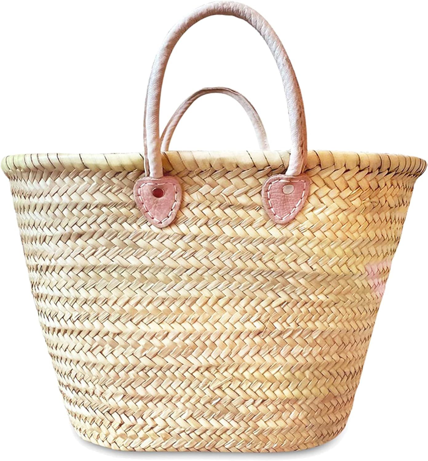 purifyou Handmade Moroccan Basket - Medium (15x10) | French Market Basket | Straw Market Bag | Wi... | Amazon (US)