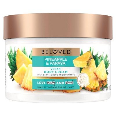 Beloved Pineapple & Papaya Vegan Body Cream - 10oz | Target