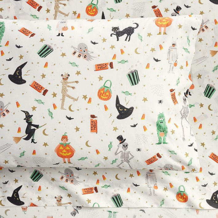 Rifle Paper Co. Halloween Glow-in-the-Dark Sheet Set | Pottery Barn Teen