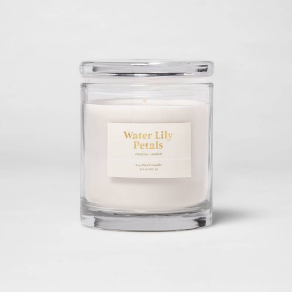 8.5oz Glass Jar Water Lily Petals Candle - Threshold™ | Target