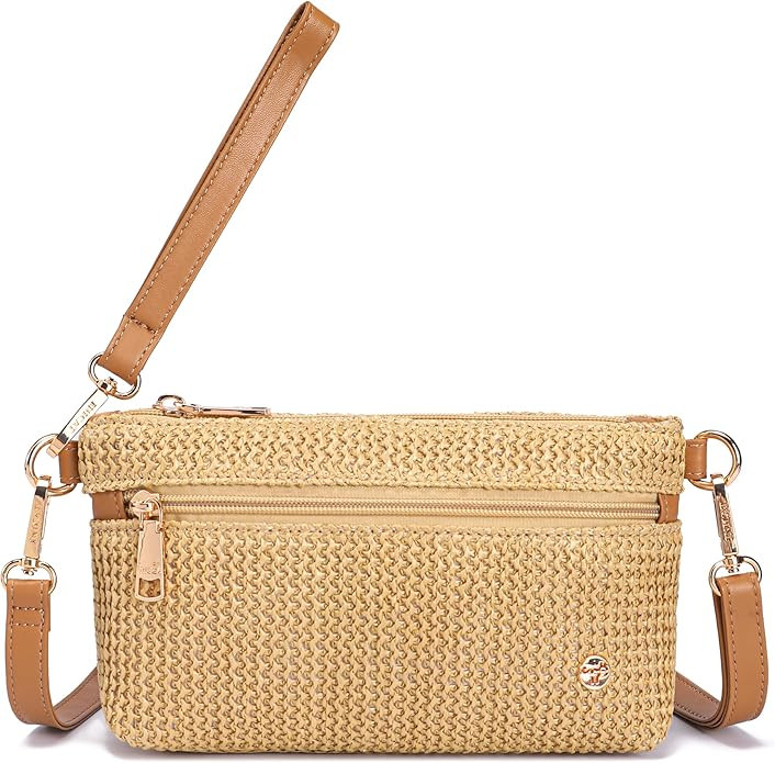 NEICOA Faux Straw Crossbody Bags Women Raffia Purses Beach Gifts Hawaii Vacation Wallet Clutch Ba... | Amazon (US)