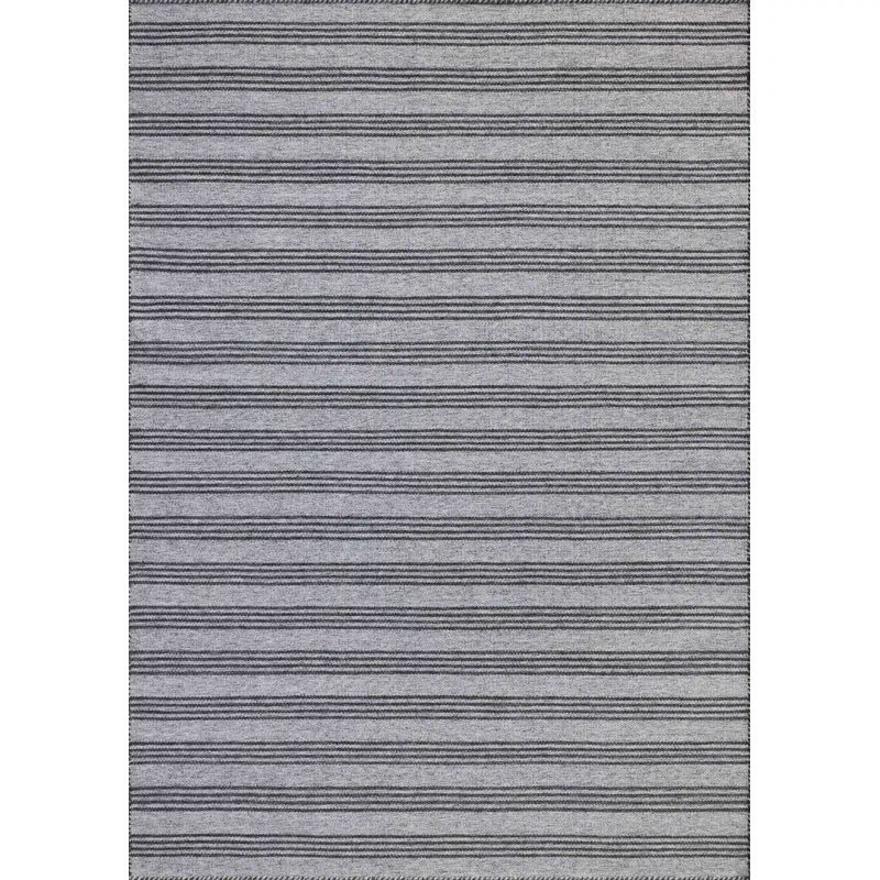 Magnolia Home by Joanna Gaines x Loloi Indoor / Outdoor Charlie Dove / Charcoal Area Rug | Wayfair North America
