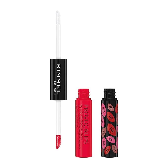 Rimmel London Provocalips 16hr Kiss-Proof Lip Color - Two-Step Liquid Lipstick to Lock in Color a... | Amazon (US)