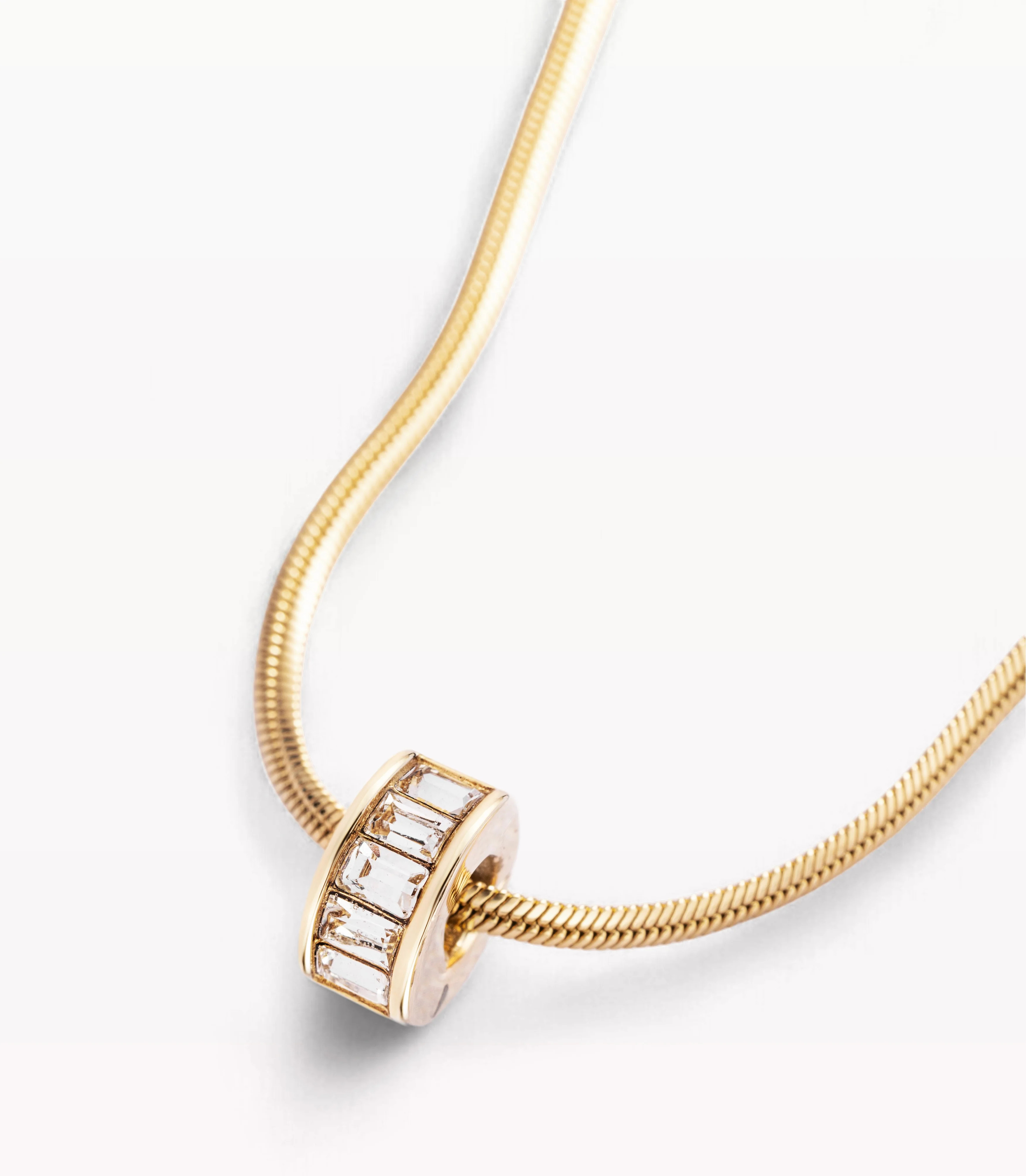 Gold Baguette - Solar Necklace | La Lune