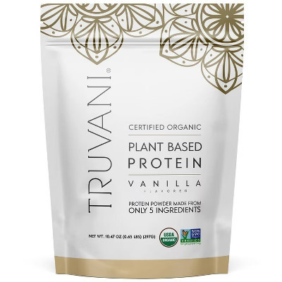 Truvani Organic Plant Based Vegan Protein Powder - Vanilla - 10.47oz/10 Servings | Target