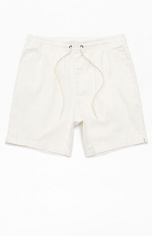 PacSun Cream Twill Volley Shorts | PacSun | PacSun