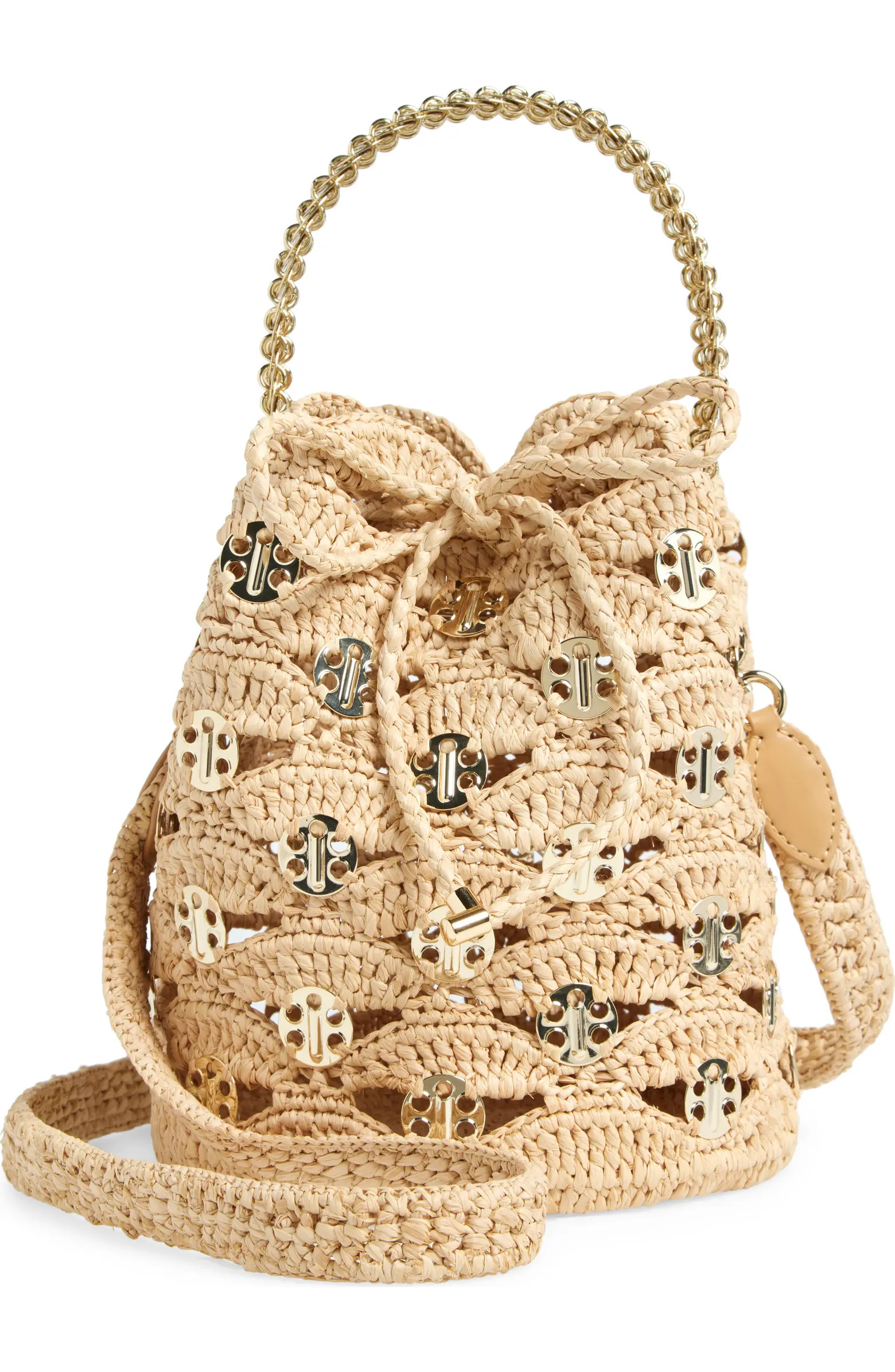 Paco Wave Raffia Bucket Bag | Nordstrom