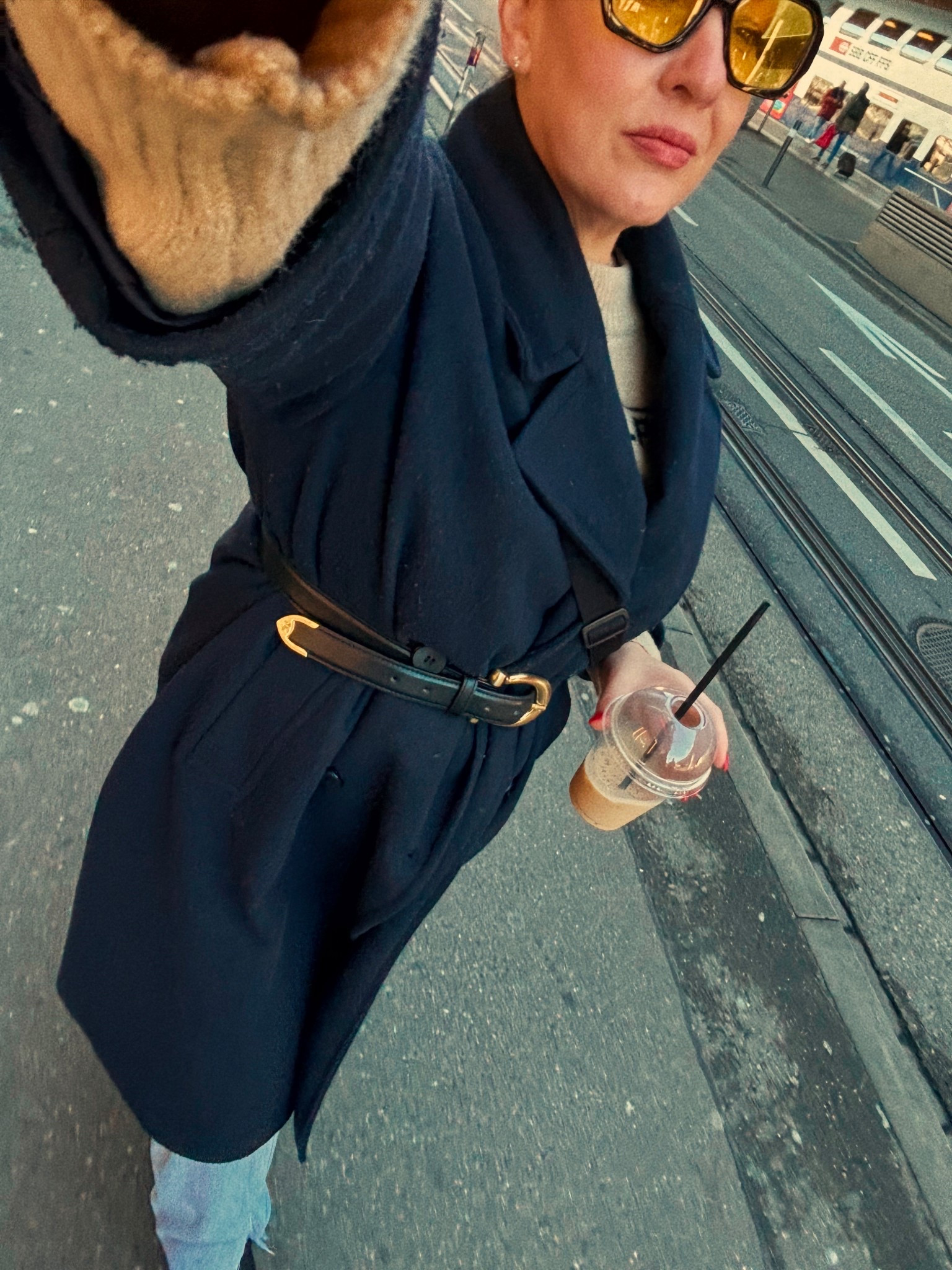 I love a navy coat, and I love to belt a winter coat too! 
#navycoat #winterstyle winter outfits. 

#LTKSeasonal #LTKOver40 #LTKTravel