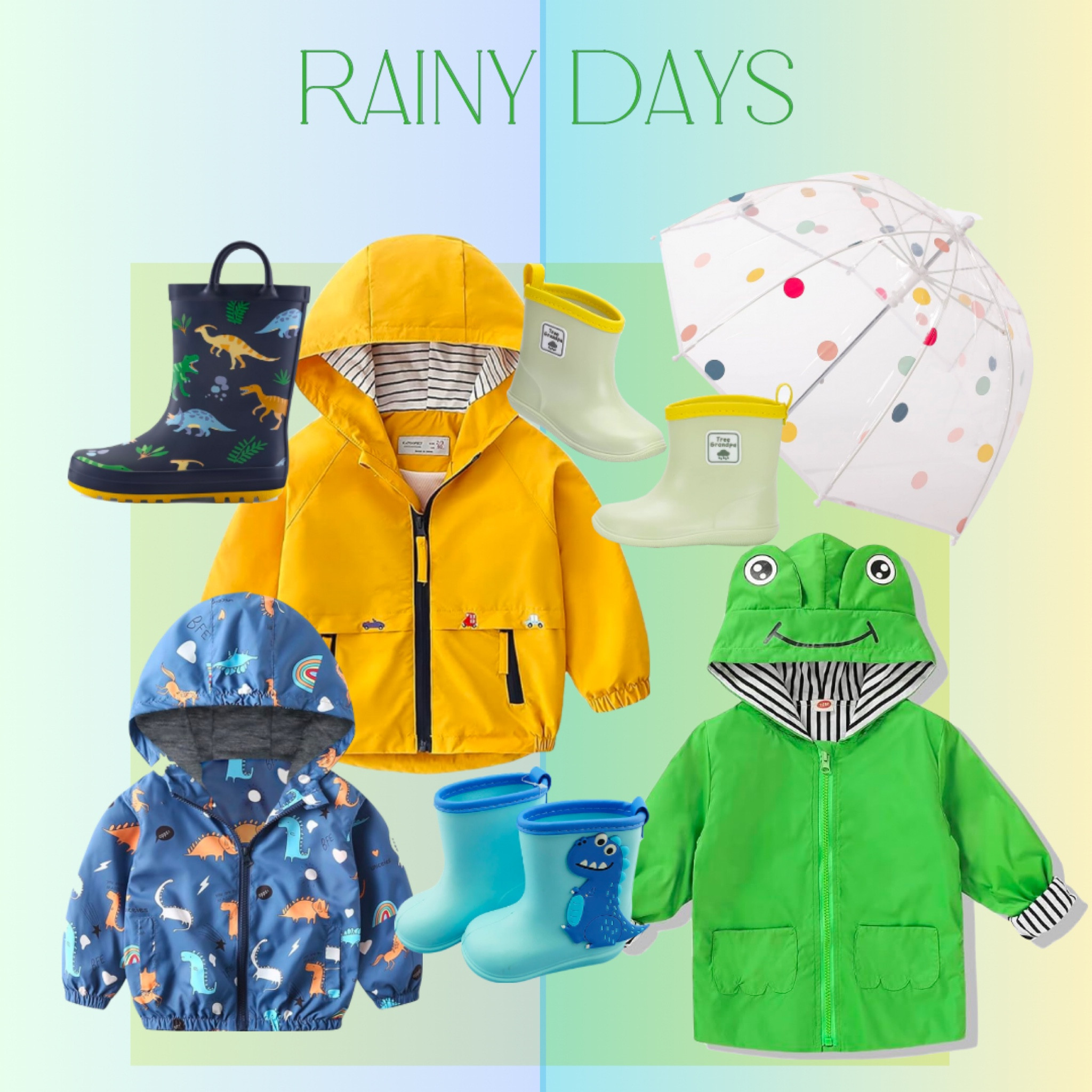Rainy Days 

#raincoat #rainboots #kidsrainjacket #umbrella #kids #toddler #aprilshowers #springoutfit 

#LTKfindsunder50 #LTKbaby #LTKkids