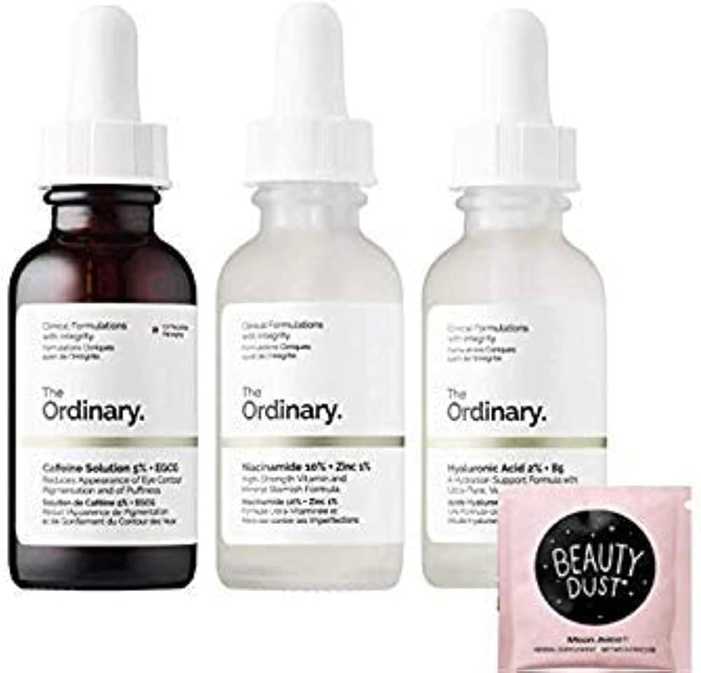 The Ordinary Face Serum Set! Caffeine Solution 5%+EGCG! Hyaluronic Acid 2%+B5! Niacinamide 10% + ... | Amazon (US)