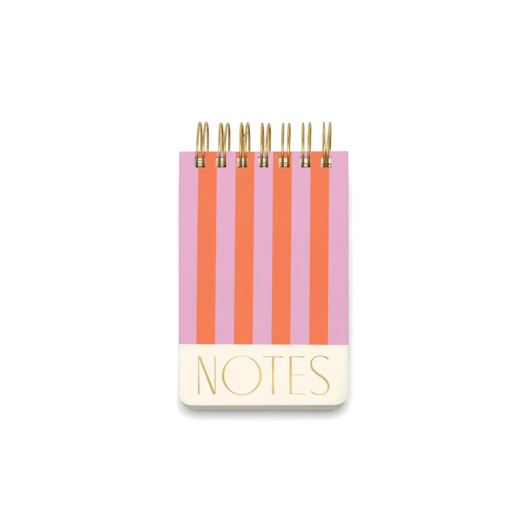 Chunky Stripes Wire Notepad | Pink Antlers