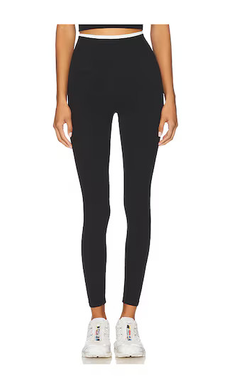 Dual High Waist Airweight 7/8 Legging in Black & White | Revolve Clothing (Global)