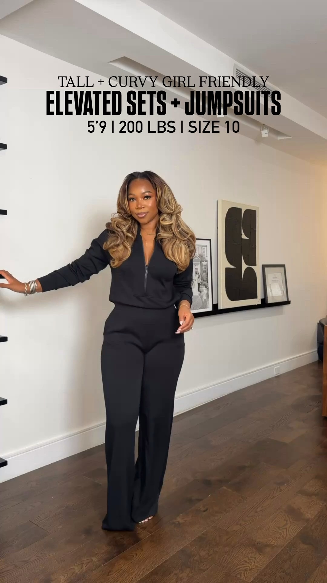 Shop the sale!!! CODE LTK20 I wear a tall medium
in jumpsuits. Large too large tall bottoms in the sets SO GOOD.