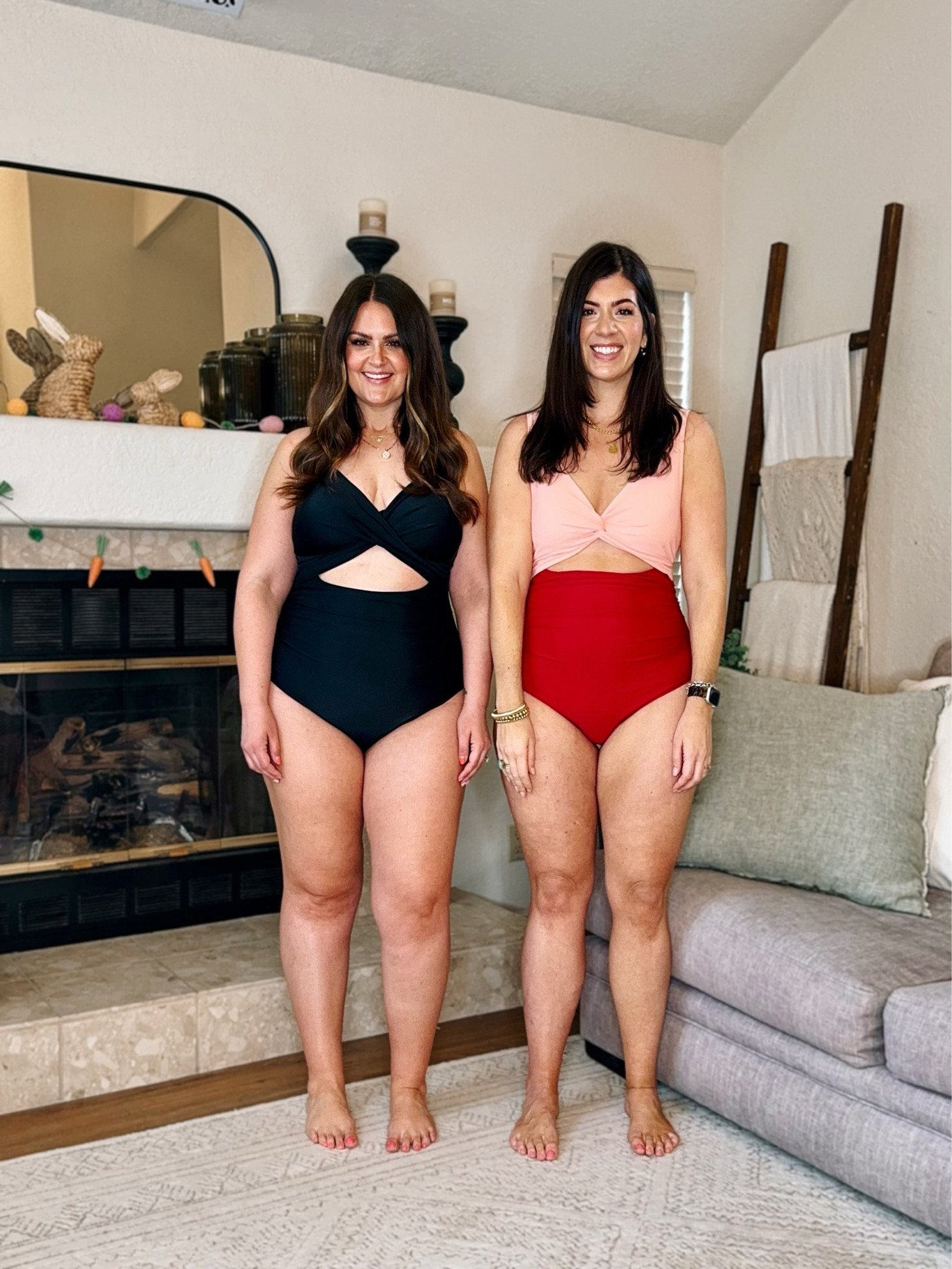 Same swimsuit different sizes
Midsize swim
@the_other\mk is wearing a large and @itscourtneyhamilton is wearing an XL in the one piece cutout suit

#LTKmidsize #LTKover40 #LTKfindsunder50