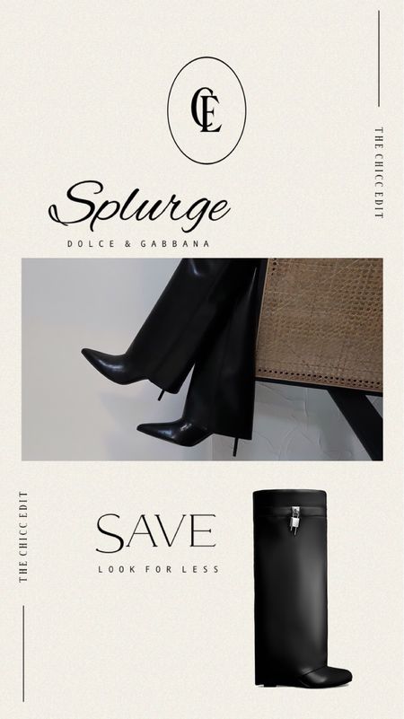 𝒦𝓃𝑒𝑒-𝒽𝒾𝑔𝒽 𝒷𝑜𝑜𝓉𝓈

LOOK FOR LESS $64.80 WITH CODE: EGO20

Dolce & Gabbana, look for less, black boots, knee high boots, winter style, designer, dupe, mytheresa, seasonal, splurge or save,  fold-over shafts accented with palladium-plated logo hardware, leather boots, croc effect boots, suede boots, Jil sander, Ego Shoes, Balenciaga, Toteme , Jimmy Choo, The attico, 

#LTKSeasonal #LTKshoecrush #LTKstyletip