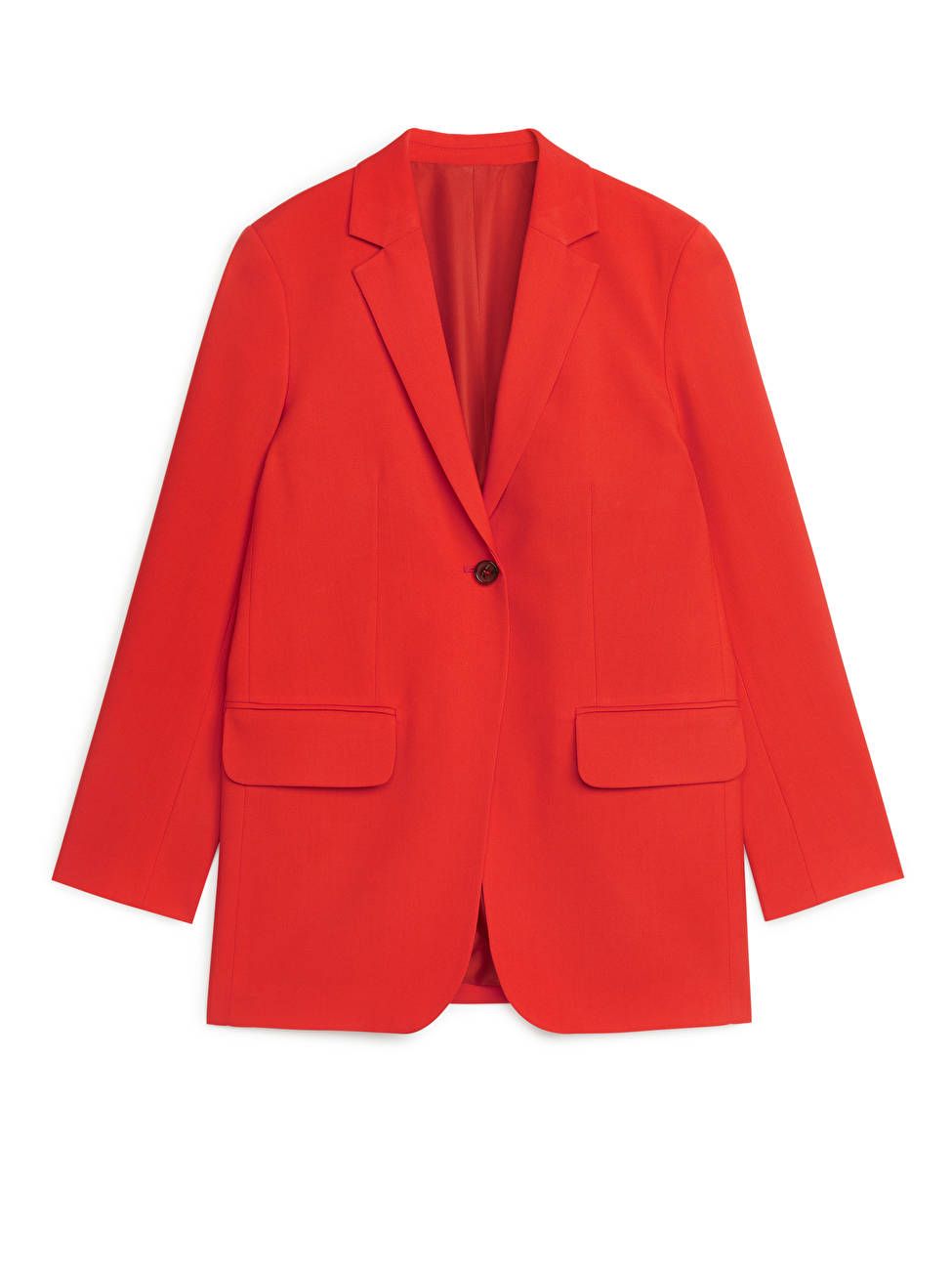 Hopsack Wool Blazer - Bright Orange - Tailoring - ARKET SE | ARKET (US&UK)