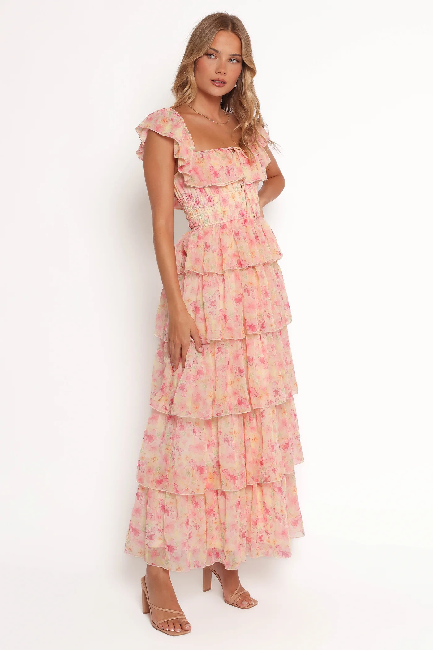 Belle Maxi Dress - Pink Floral | Petal & Pup (US)