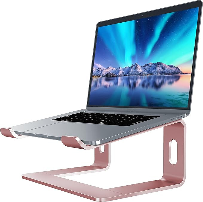 SOUNDANCE Laptop Stand, Aluminum Computer Riser, Ergonomic Laptops Elevator for Desk, Metal Holde... | Amazon (US)