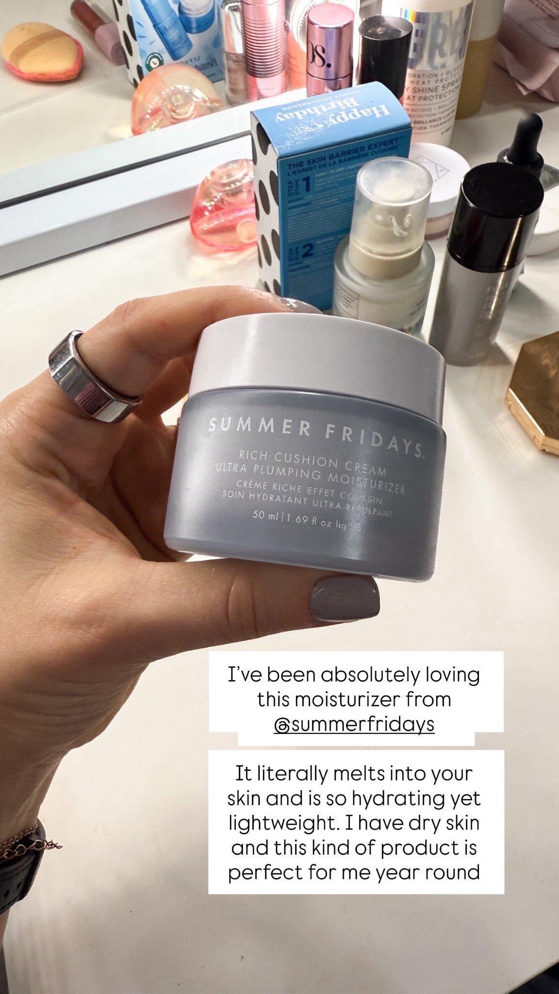 Current moisturizer - melts right into the skin and helps with hydration. As a chronic dry skin girl, I have to have a product like this in my rotation. Snag it while the Sephora sale is still on!

#LTKFindsUnder50 #LTKSaleAlert #LTKBeauty