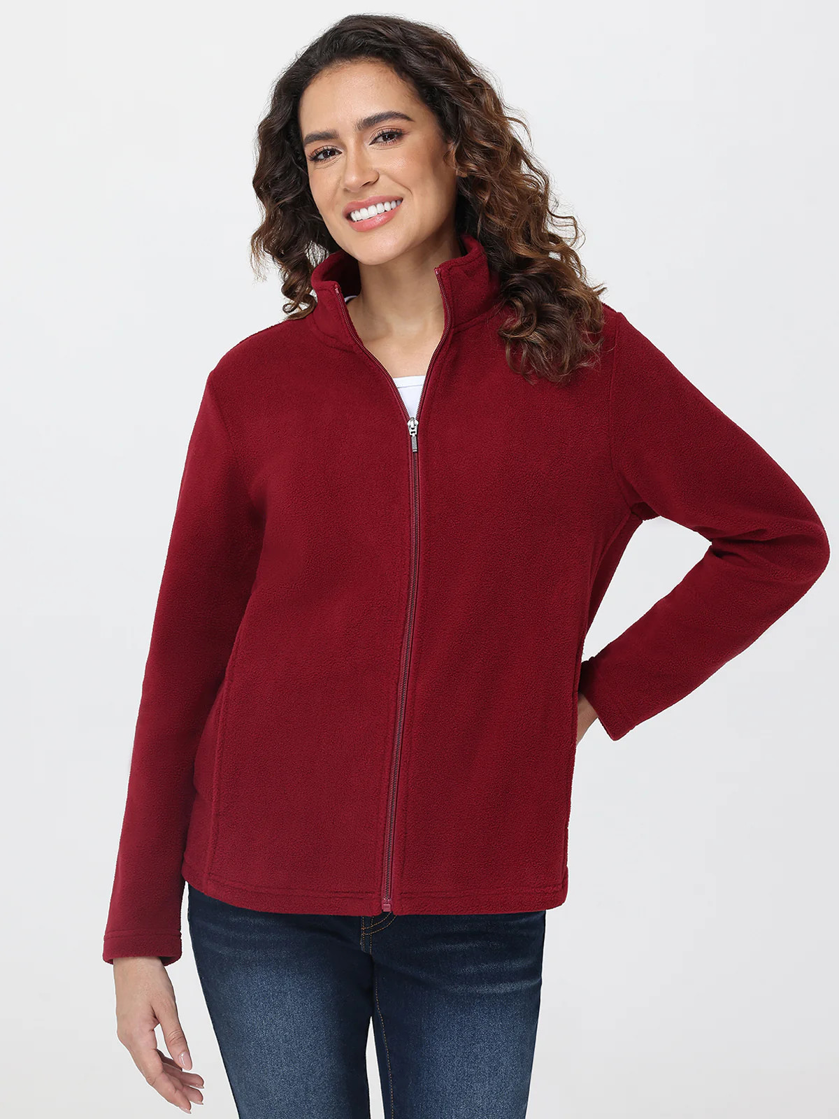89th & Madison Zip-Front Microfleece Jacket | 89th + Madison