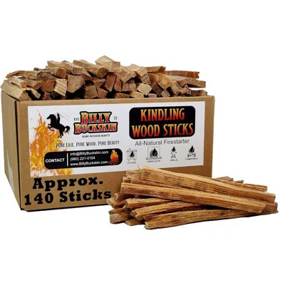 Billy Buckskin Co. Kindling Wood Sticks, Fire Starter Stick for Campfire, Fire Pit, Indoor & Outdoor Fireplace, Kiln Dried Kindling Fire Stick, Firewo | Wayfair North America