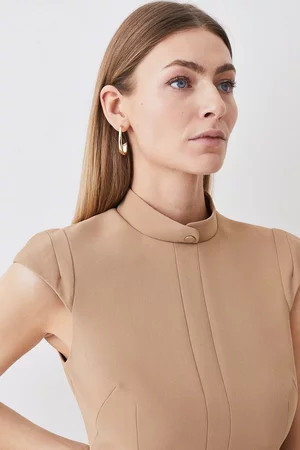 Military Tailored Mini Dress | Karen Millen | Karen Millen US