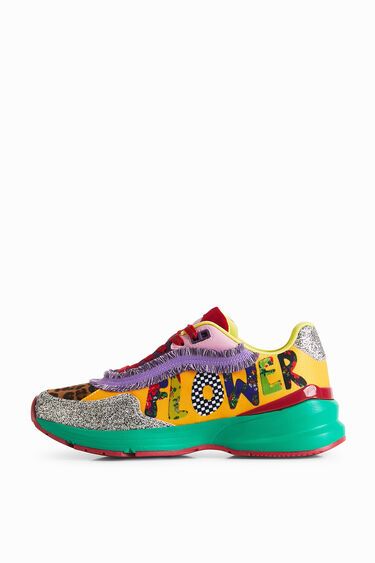 Johnson Hartig patchwork Flower sneakers | Desigual (UK)