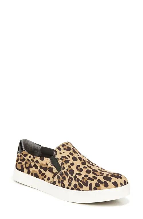 Dr. Scholl's Madison Slip-On Sneaker in Tan/Black Leopard Fabric at Nordstrom, Size 7 | Nordstrom