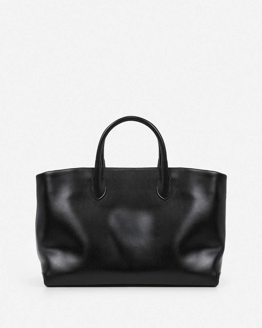 Lola Tote Leather Black | Flattered