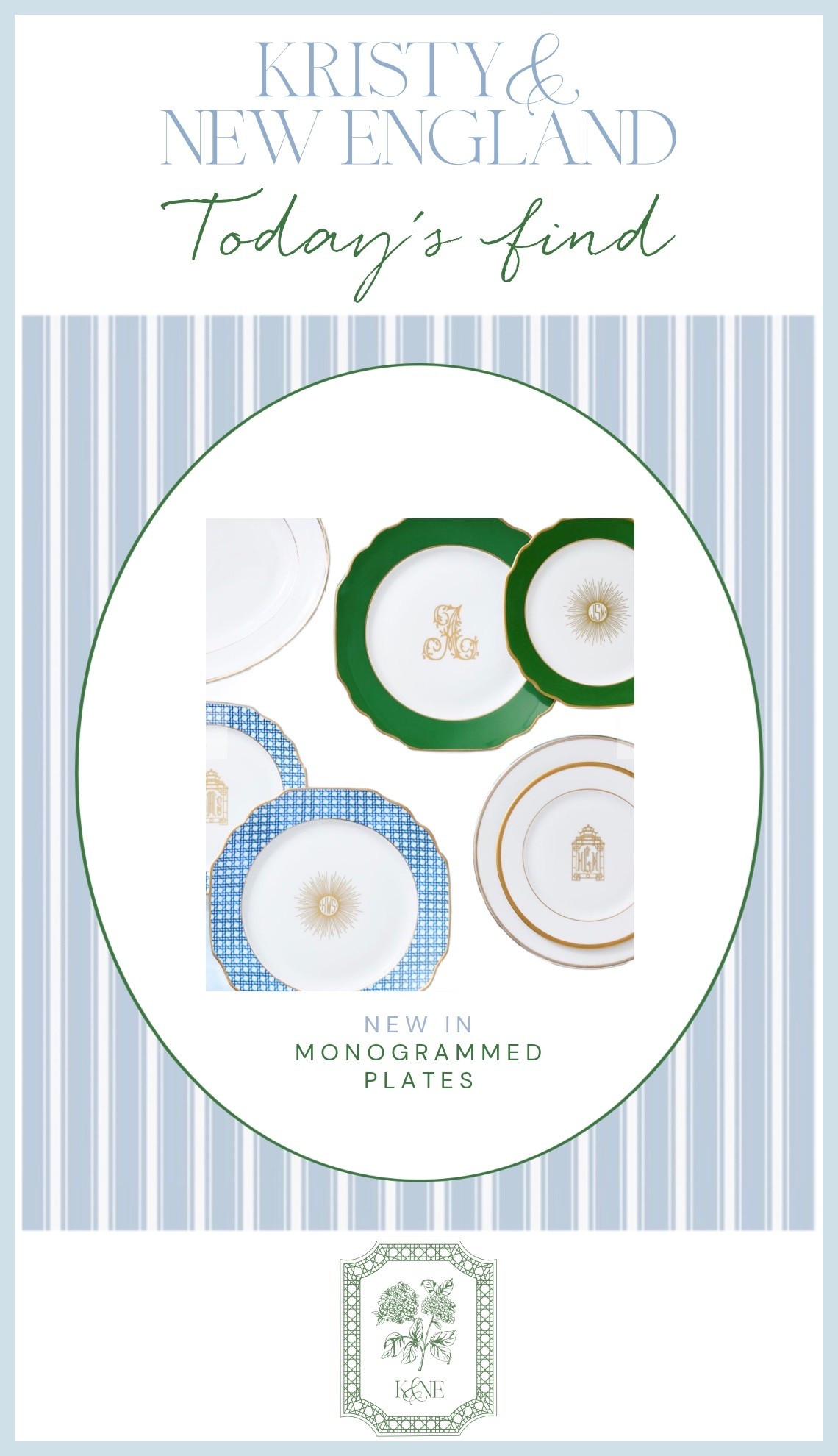 Monogrammed plates 

#LTKHome #LTKOver40